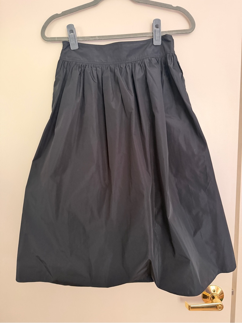 Burberry London Black Full Midi Skirt